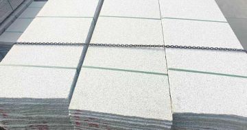 乐山芝麻白毛板，石材毛板