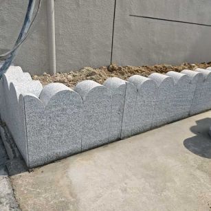 乐山芝麻白花边石  围边石