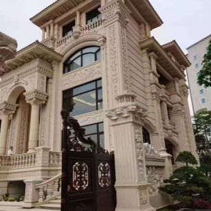 乐山黄金麻别墅外墙异形定制