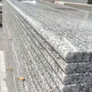 乐山芝麻白楼梯踏步 花岗岩楼梯板材
