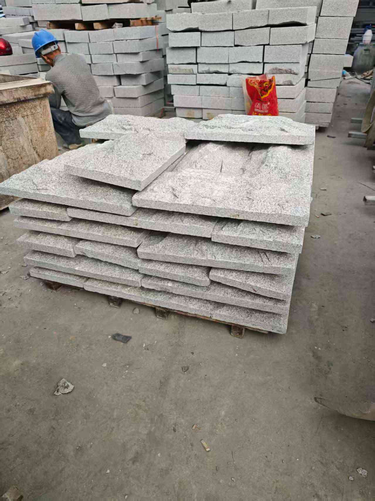 乐山芝麻白蘑菇石，自然面